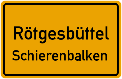 Straßenverzeichnis Rötgesbüttel Schierenbalken