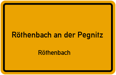 Straßenverzeichnis Röthenbach an der Pegnitz Röthenbach