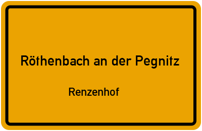 Straßenverzeichnis Röthenbach an der Pegnitz Renzenhof