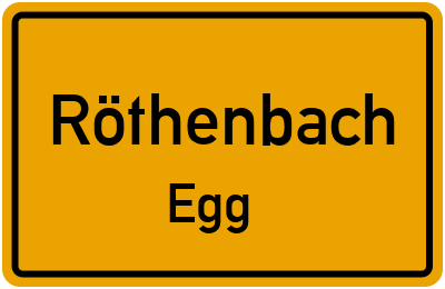 Straßenverzeichnis Röthenbach Egg