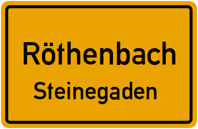 Straßenverzeichnis Röthenbach Steinegaden