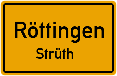 Straßenverzeichnis Röttingen Strüth