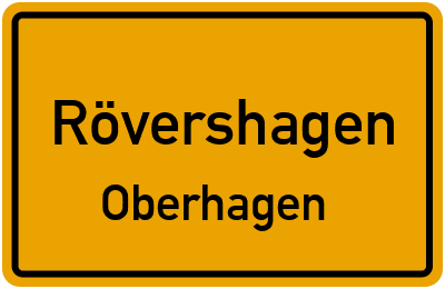 Straßenverzeichnis Rövershagen Oberhagen