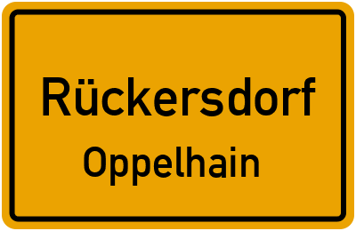 Straßenverzeichnis Rückersdorf Oppelhain