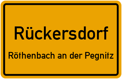 Straßenverzeichnis Rückersdorf Röthenbach an der Pegnitz