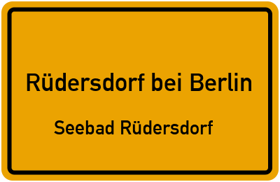 Straßenverzeichnis Rüdersdorf bei Berlin Seebad Rüdersdorf