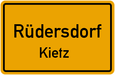 Straßenverzeichnis Rüdersdorf Kietz
