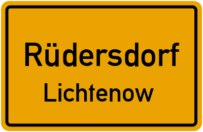 Straßenverzeichnis Rüdersdorf Lichtenow