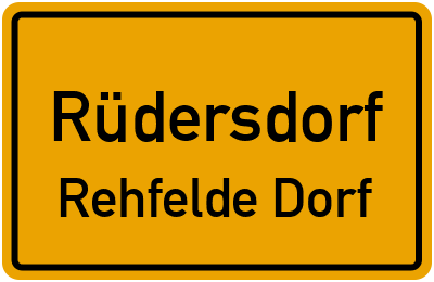 Straßenverzeichnis Rüdersdorf Rehfelde Dorf