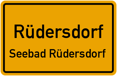 Straßenverzeichnis Rüdersdorf Seebad Rüdersdorf