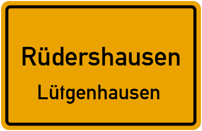 Straßenverzeichnis Rüdershausen Lütgenhausen