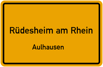 Straßenverzeichnis Rüdesheim am Rhein Aulhausen