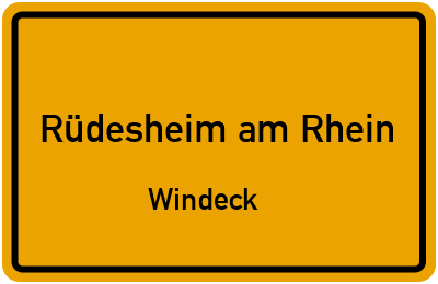 Straßenverzeichnis Rüdesheim am Rhein Windeck