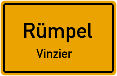 Straßenverzeichnis Rümpel Vinzier