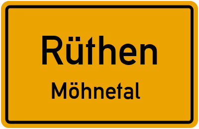 Straßenverzeichnis Rüthen Möhnetal