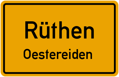 Straßenverzeichnis Rüthen Oestereiden