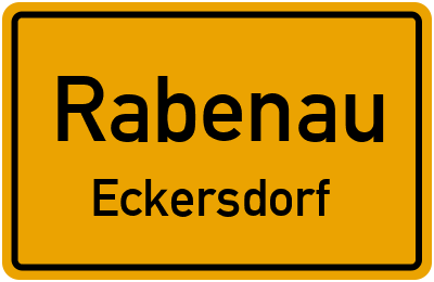 Straßenverzeichnis Rabenau Eckersdorf