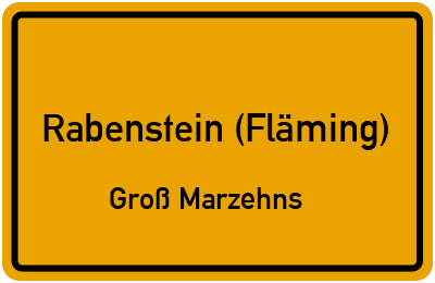 Straßenverzeichnis Rabenstein (Fläming) Groß Marzehns