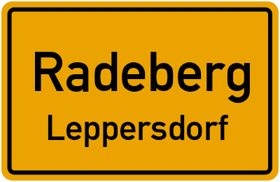 Straßenverzeichnis Radeberg Leppersdorf