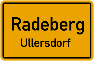 Straßenverzeichnis Radeberg Ullersdorf
