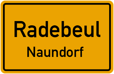 Straßenverzeichnis Radebeul Naundorf