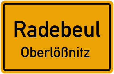 Straßenverzeichnis Radebeul Oberlößnitz