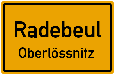 Straßenverzeichnis Radebeul Oberlössnitz