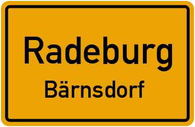 Straßenverzeichnis Radeburg Bärnsdorf