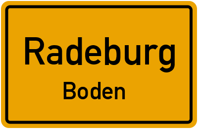 Straßenverzeichnis Radeburg Boden