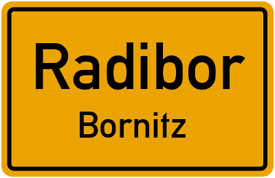 Straßenverzeichnis Radibor Bornitz