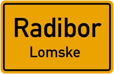 Straßenverzeichnis Radibor Lomske