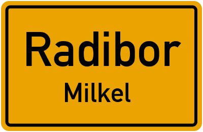 Straßenverzeichnis Radibor Milkel