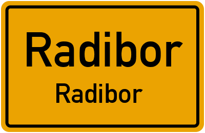 Straßenverzeichnis Radibor Radibor