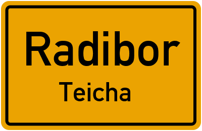 Straßenverzeichnis Radibor Teicha