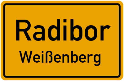 Straßenverzeichnis Radibor Weißenberg