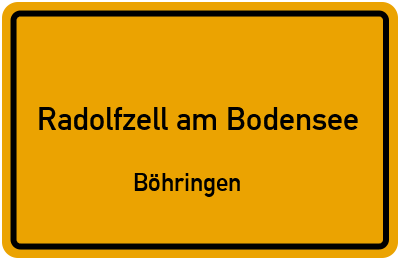 Straßenverzeichnis Radolfzell am Bodensee Böhringen