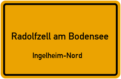 Straßenverzeichnis Radolfzell am Bodensee Ingelheim-Nord
