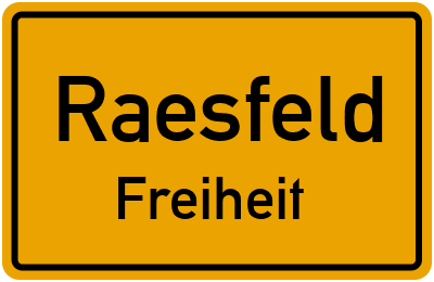 Straßenverzeichnis Raesfeld Freiheit