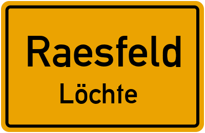 Straßenverzeichnis Raesfeld Löchte