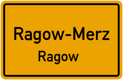 Straßenverzeichnis Ragow-Merz Ragow