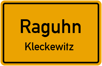 Straßenverzeichnis Raguhn Kleckewitz