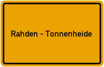 Branchenbuch Rahden - Tonnenheide, Nordrhein-Westfalen