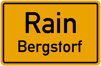 Ortsschild Rain Bergstorf