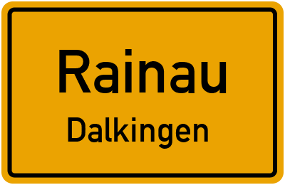 Ortsschild Rainau Dalkingen