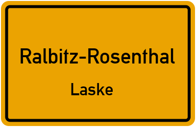 Straßenverzeichnis Ralbitz-Rosenthal Laske