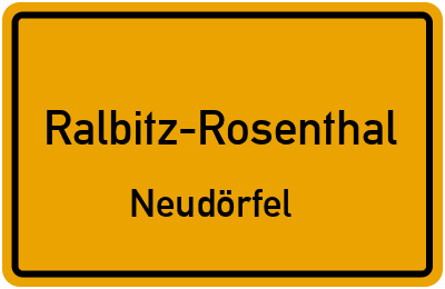 Straßenverzeichnis Ralbitz-Rosenthal Neudörfel