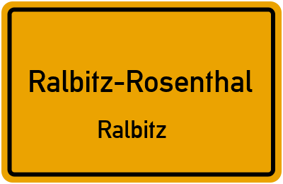 Straßenverzeichnis Ralbitz-Rosenthal Ralbitz