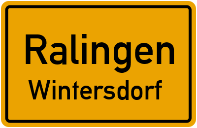 Straßenverzeichnis Ralingen Wintersdorf