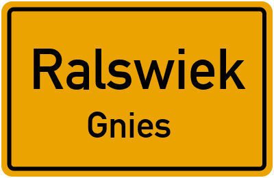 Straßenverzeichnis Ralswiek Gnies