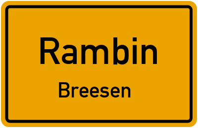 Straßenverzeichnis Rambin Breesen